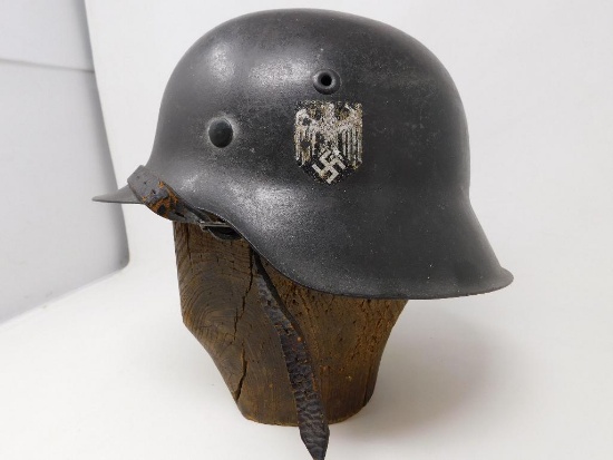 M42 WWII German Army helmet with decal