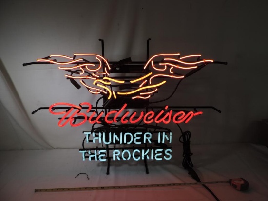 Budweiser Thunder in the Rockies neon.