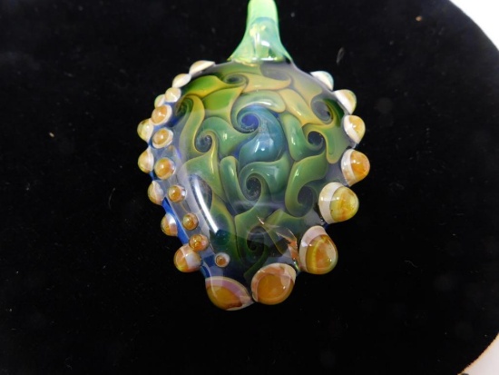 Dan Hanselman Art glass pendant