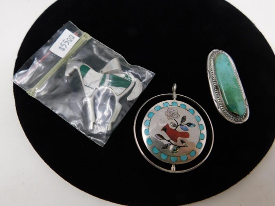 Native Silver pendants