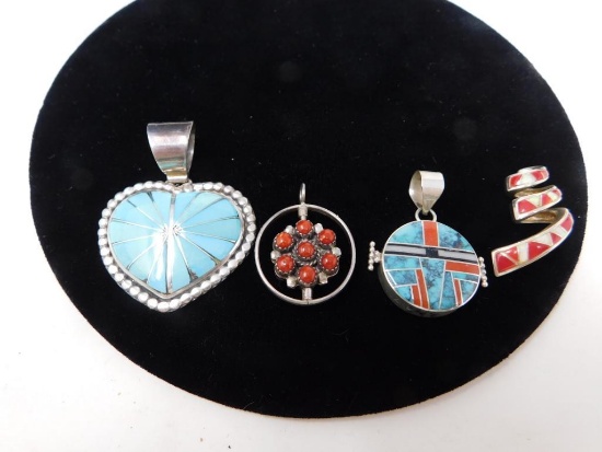 Native Sterling pendants