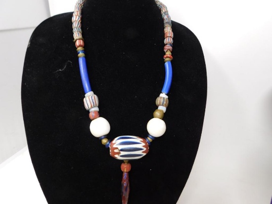 Original 1800's trade beads necklace