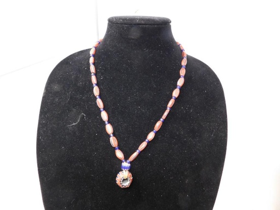 Venetian Millefiori trade bead necklace