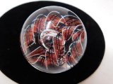 Art glass hand blown marble