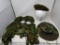 Military web gear and beret