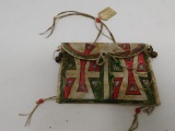 1850's Arapaho native brain tanned pouch