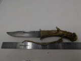 Custom stag handle KABar knife