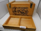 Wooden dovetail shooters box