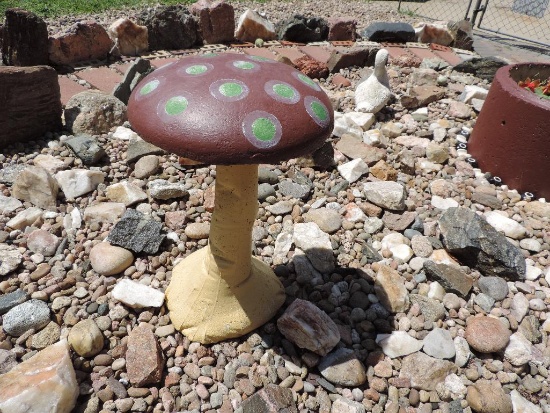 28" concrete mushroom.