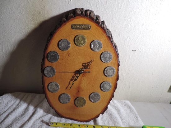 Cripple Creek gaming token clock.