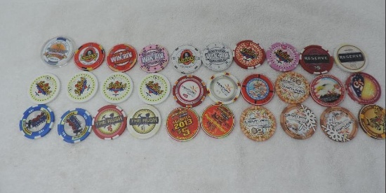 30 Colorado Casino chips.