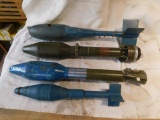 Inert rocket and grenades