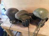 Military helmets assortment