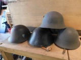 Military helmets assortment