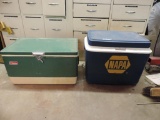 Vintage Coleman and napa coolers.