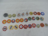 30 collector casino chips.