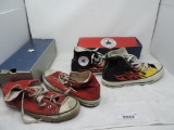 Two pair of vintage converse size 10 shoes.