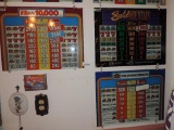 Three casino slot machine glasses.