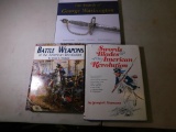 US American Revolution weapons and history books