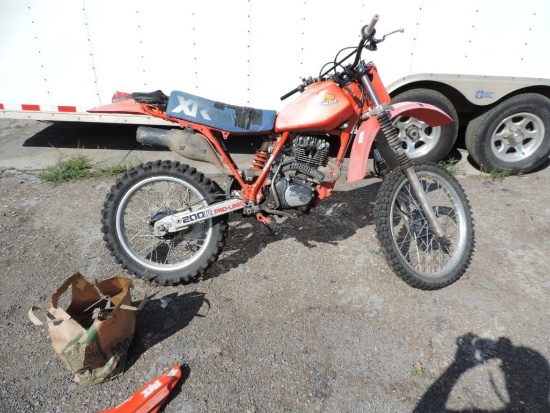 1982 Honda XR200R dirt bike.