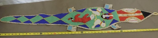 Yoruba beaded lizard sash.