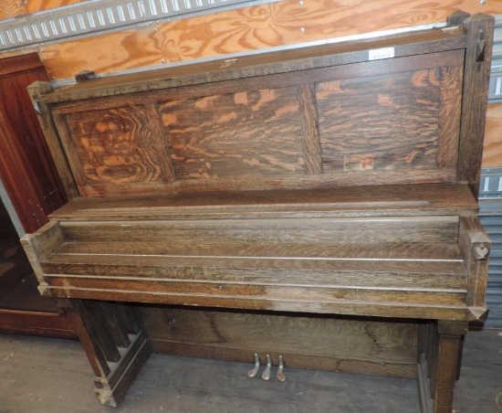 Schumann Mission style upright piano.