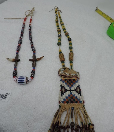 Trade bead necklaces.