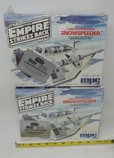 Two NOS MPC- ERTL Luke Skywalker's Snow Speeder models.