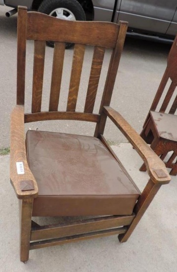 Unmarked Stickley style chair.