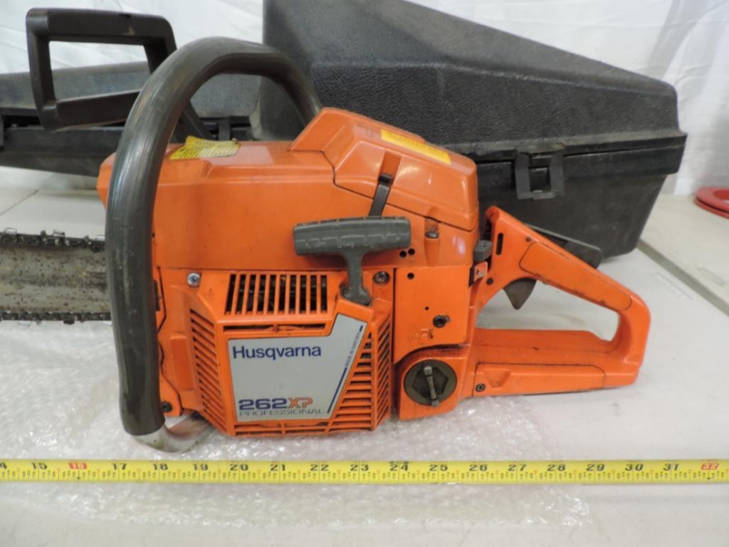 Husqvarna 262 XP 18" bar chainsaw with hard case. | Estate & Personal  Property | Online Auctions | Proxibid