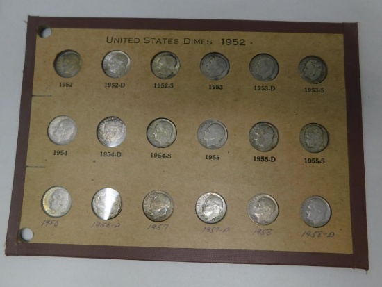 US Pre 1964 Roosevelt dimes