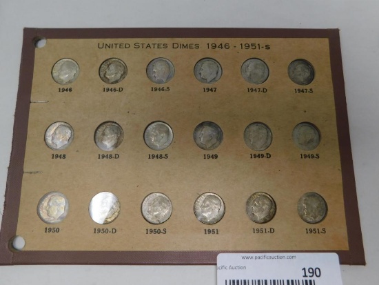 US Pre 1964 Roosevelt dimes