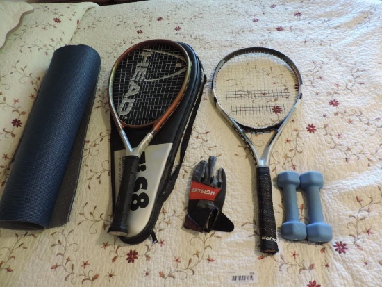 Tennis Racket and Fitness Gear
