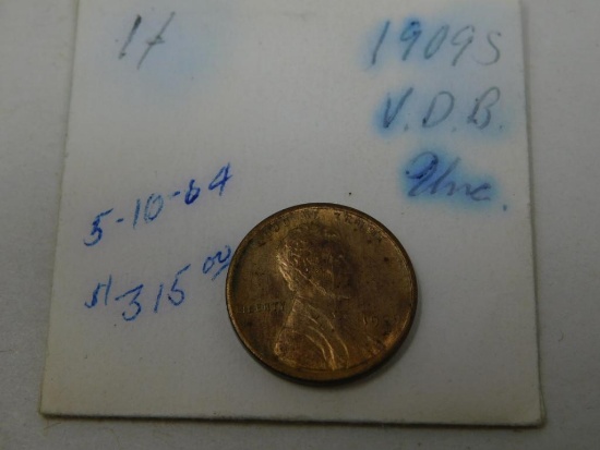 US 1909 S VDB Lincoln Wheat penny cent