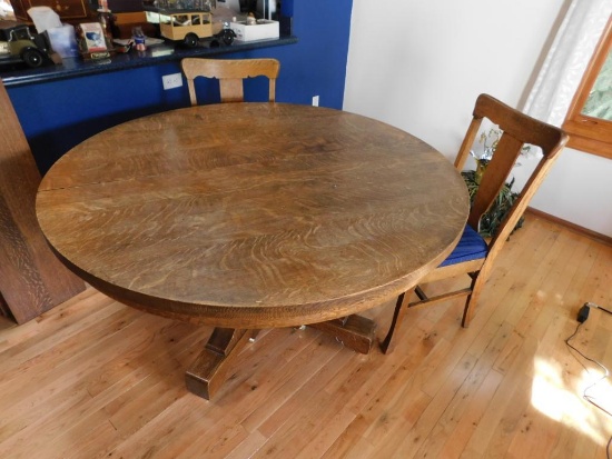 Oak table with chairs