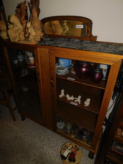 Glass door cabinet