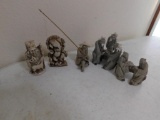 Japanese clay figurines