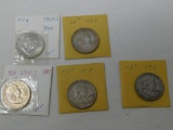 1949 US Franklin half dollar coins