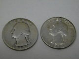 1932 D and S Washington quarters