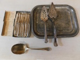 Silver and silver-plate serving items