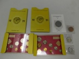 Russian coin proof sets and Foreign commemorative