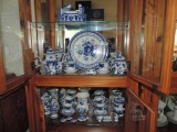 20+ pieces of Gzhel hand made Russian china.