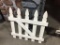 Fence - White Picket Wood lot of 12 sections