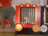 Giant Toy Train - Cage Car #2 (Red)