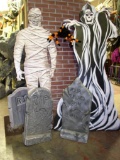 Character Cutout - Mummy, Frankenstein, Reaper and Dracula