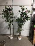 Tree - Floral ficus pair