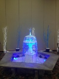 Fountain - White Metal 4' with pump