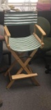 Director's Chair - Green/White & Yellow pair