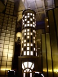 Gotham Tower Skyscraper w/lighted pedestal