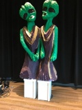 2 Headed Alien Statue